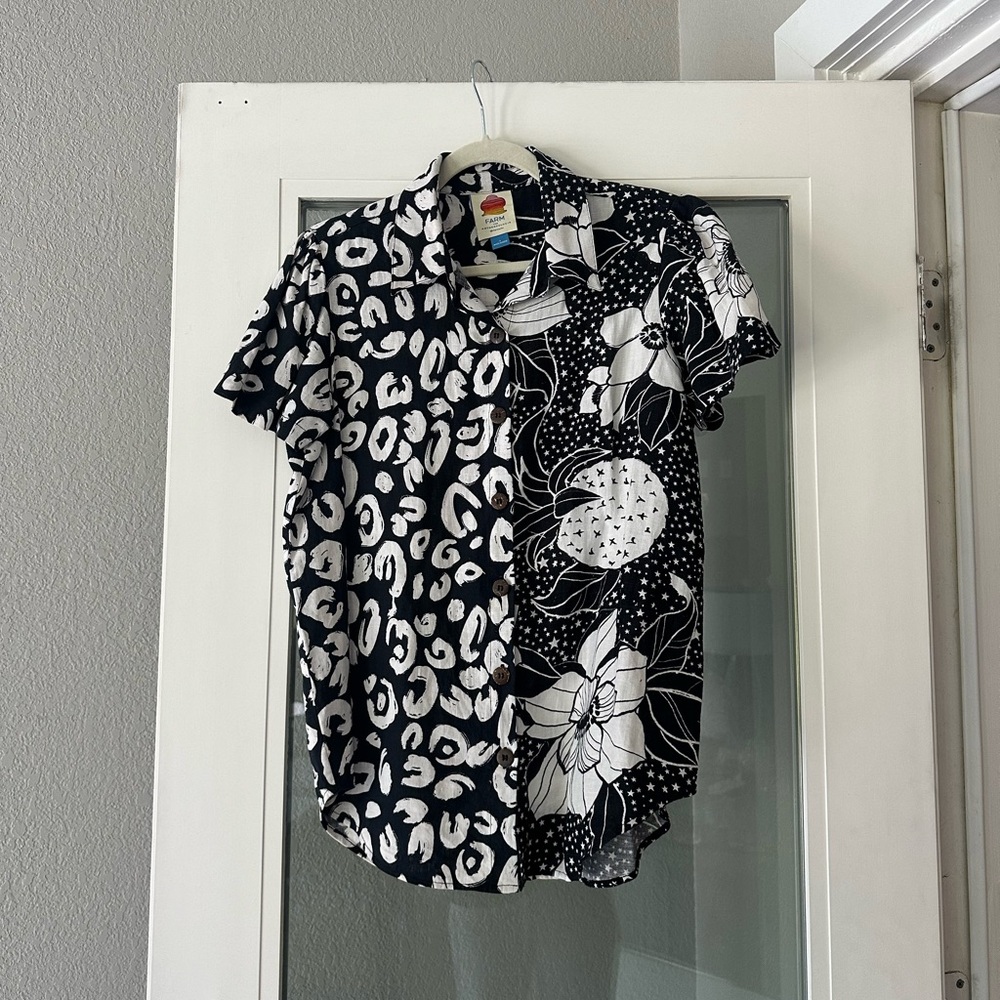 Farm Rio Button Down Top